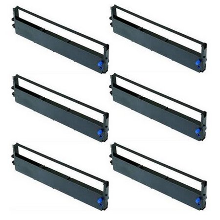 PrinterDash Compatible Replacement for Lexmark Proprinter 4201/4721/4722/4732/II/III Black Printer Ribbons (6/PK) (6328829)