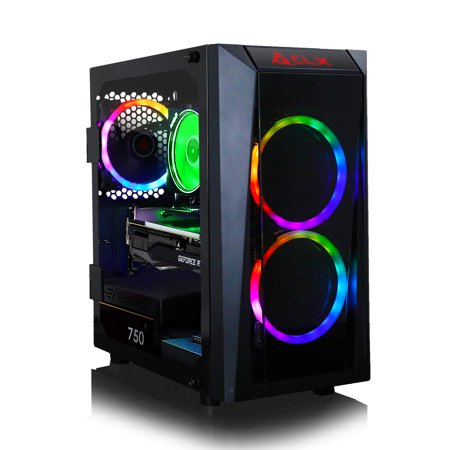 CLX VR-Ready Gaming Desktop Computer, AMD Ryzen 9 3900X 3.8GHz, 16GB RAM, 240GB SSD + 2TB HDD, NVIDIA GeForce RTX 3070 8GB, Windows 10 Home, Black