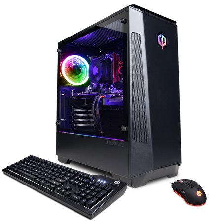 CyberPowerPC Gamer Xtreme Gaming Desktop, Intel Core I7, 16GB RAM, NVIDIA GeForce RTX 3070, 1TB HD & 500GB SSD, Windows 10 Home, Black, GXi11388WV4