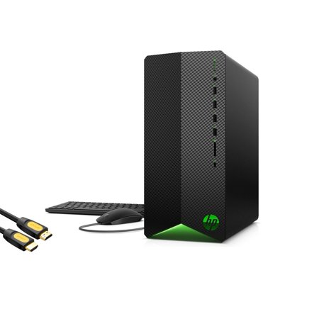 HP Pavilion Gaming Desktop Tower PC, AMD 6-Core Ryzen 5 3500, GeForce GTX 1650 Super, VR Ready, 16GB RAM, 1TB PCIe SSD, USB-C, Ethernet, Wi-Fi, DP/HDM