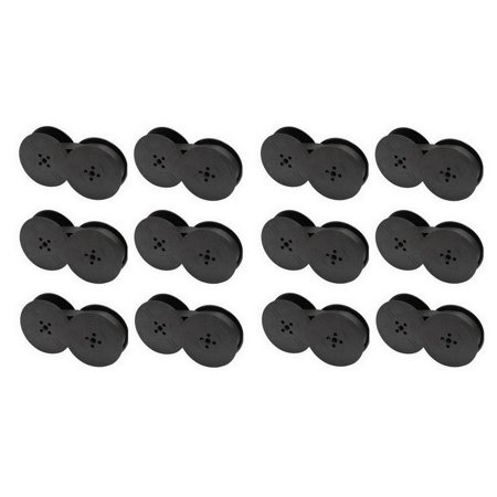 PrinterDash Compatible Replacement for ICL 1540/2375/3181/3443/3543/7502/9507 Black P.O.S. Printer Ribbons (12/PK) (7740000_12PK)