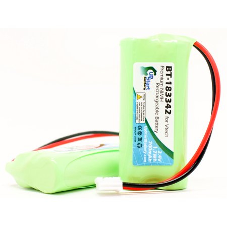 2x Pack - VTech 6229 Battery - Replacement for VTech Cordless Phone Battery (700mAh  2.4V  NI-MH)