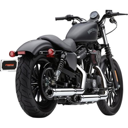 Cobra 6051 3in. Slip-on Muffler with RacePro Tips - Chrome