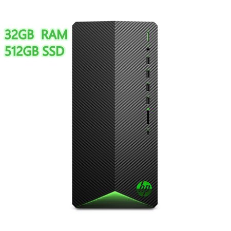 HP Pavilion Gaming R5 AMD Ryzen 5 3500, 1650 Super, 32GB/512GB Gaming Desktop Tower