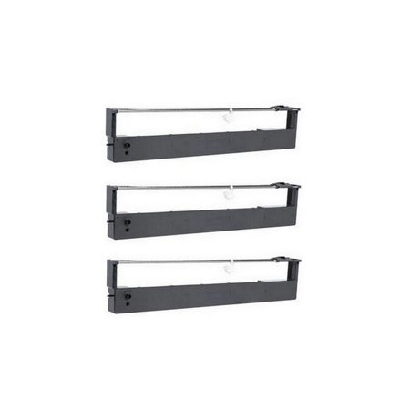 PrinterDash Compatible Replacement for TallyGenicom 3460/3470/3480/3560/3570/3580/3850 Black Printer Ribbons (3/PK) (GCM1A3000B14_3PK)