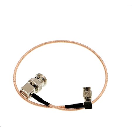 Right Angle DIN 1.0/2.3 Mini BNC to RG179 Right Angle BNC Coaxial Cable Video Cable for Blackmagic HyperDeck Shuttle 75ohm