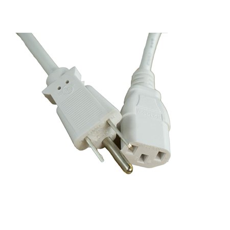 [UL Listed] OMNIHIL White 30 Feet Long AC Power Cord Compatible with KORG KM-402