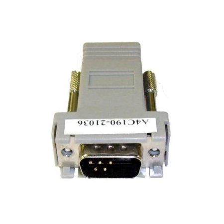 Belkin Modular DB-9 Male Serial to RJ-45 Female Adapter A4C190-21036 Y1918 Adapters - Misc Non Video