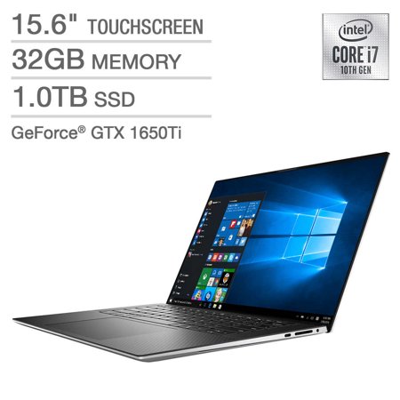 Dell XPS 15 Touchscreen Laptop - 10th Gen Intel Core I7-10750H - GeForce GTX 1650 Ti - 4K UHD Notebook XPS9500-7569SLV-PUS 15.6