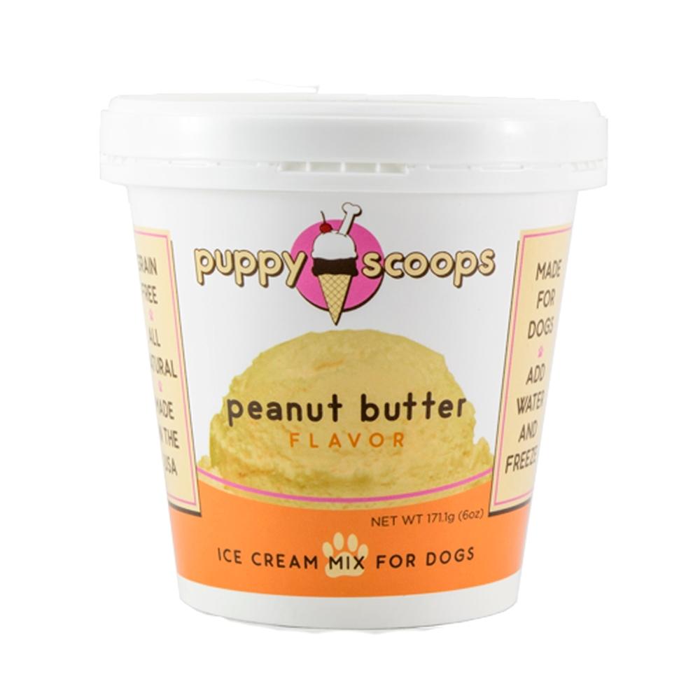 Puppy Scoops Ice Cream Mix Peanut Butter Grain Free Treats for Dogs 4.65 Oz 1 Pk
