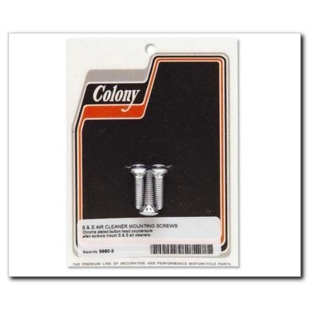 Colony 9980-3 S and S Air Cleaning Cover Mounting Screw Kit - 1/4in.-20x1in.
