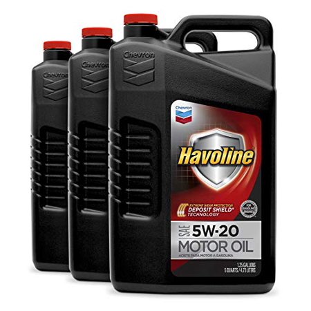 Havoline (223393485-3PK) 5W-20 Motor Oil - 5 Qt. (Pack of 3)