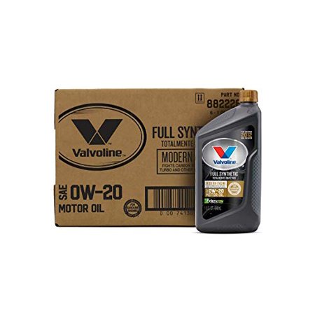 Valvoline Modern Engine SAE 0W-20 Full Synthetic Motor Oil 1 QT, Case of 6