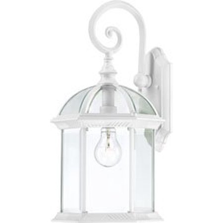 Replacement for 60/4964 BOXWOOD 1 LIGHT 19 INCH OUTDOOR WALL with CLEAR BEVELED GLASS WHITE TRADITIONAL Replacement Light Bulb Lamp
