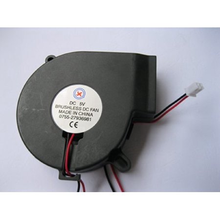 1 Pcs Dc Blower Fan 5v 7525 2 Pin 75x25mm Brushless Dc Cooling Blower Fan