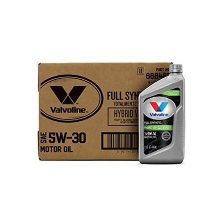 Valvoline Hybrid Vehicle Full Synthetic SAE 5W-30 Motor Oil 1 QT, Case of 6