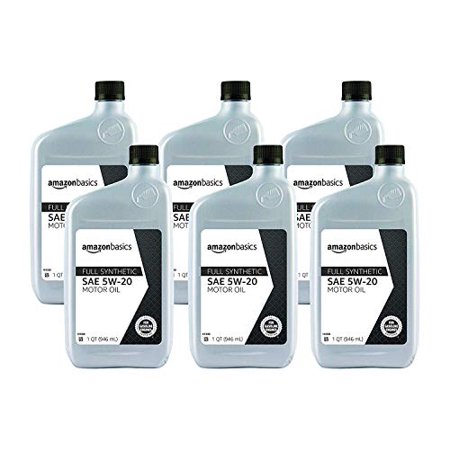Basics Full Synthetic Motor Oil, SN Plus, 5W-20, 1 Quart, 6 Pack