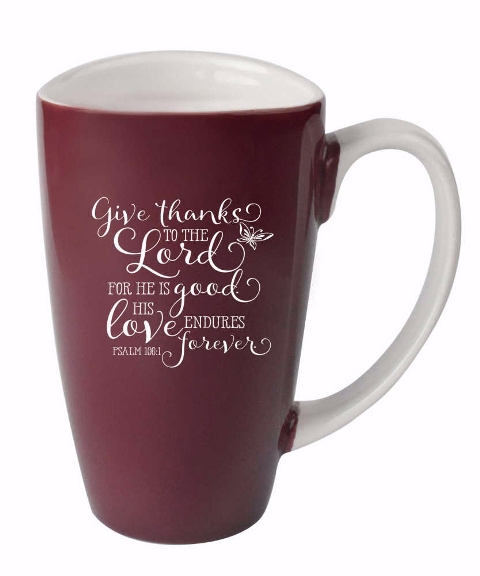 James Lawrence 70823 Mug - Tulip - Give Thanks 16 Oz