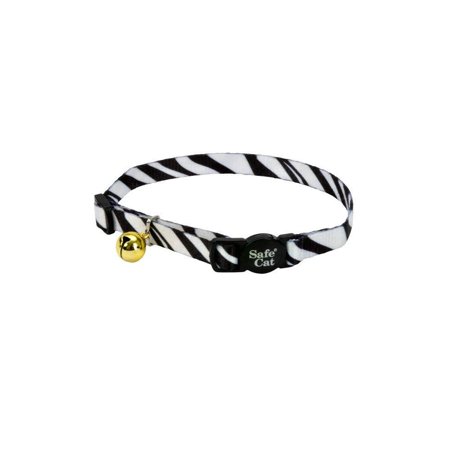 6781 3/8  Adjustable Breakaway Collar 12  Zebra  Zebra Print by Coastal Pet