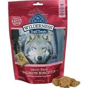 Blue Buffalo Wilderness Trail Treats Grain-Free Salmon Dog Biscuits 6-10 Oz Bags