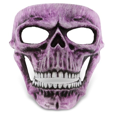 Attitude Studio Pink Skeleton Mask - Costume Skull Mask for Men and Women  Steampunk Inspired Full Face Mask Costume Accessory  Perfect for Halloween 