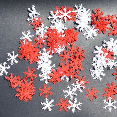 100PC Classic Snowflake Ornaments Christmas Tree Holiday Party Home Decor Christmas Decorations for Home Pend