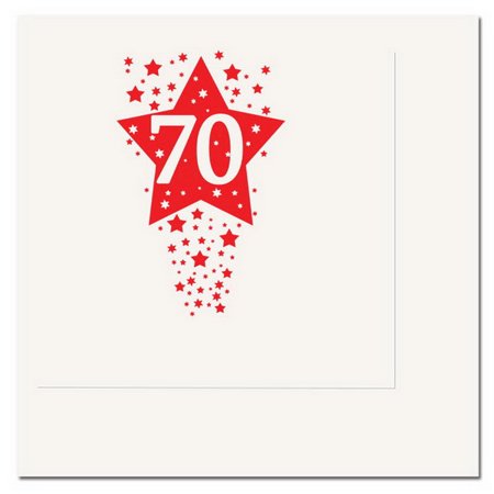 Partypro TQP-2289 70Th - Time to Celebrate Beverage Napkin