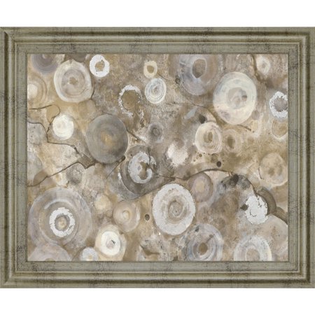 Natural Agate by Albena Hristova Framed Print Abstract Wall Art 28 in. X 34 in.