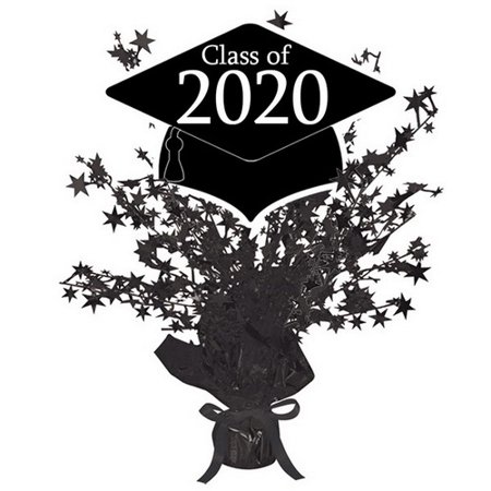 Partypro TQP-9546 2020 Black Graduation Centerpiece