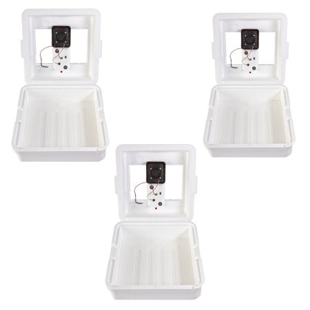 Little Giant 9300 Digital LCD Still Air Incubator for 41 Eggs  White (3 Pack)