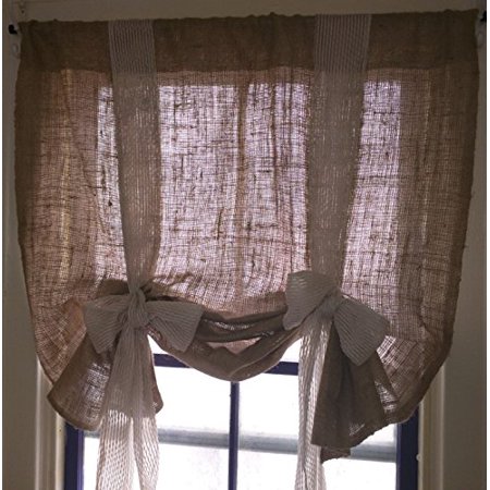 Km Curtains Handmade Tie up Valance Window Treatment (Valance)(72 X 30)