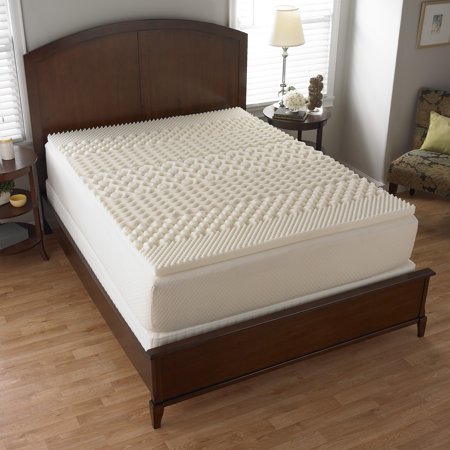 Mainstays 1.25 7-Zone Foam Mattress Topper Full