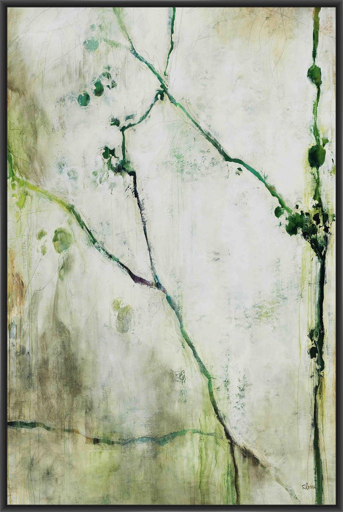 J S Bass Gallery 9-32218 22 X 28 in. Springtime Floater Framed Giclee Wrapped Canvas Art