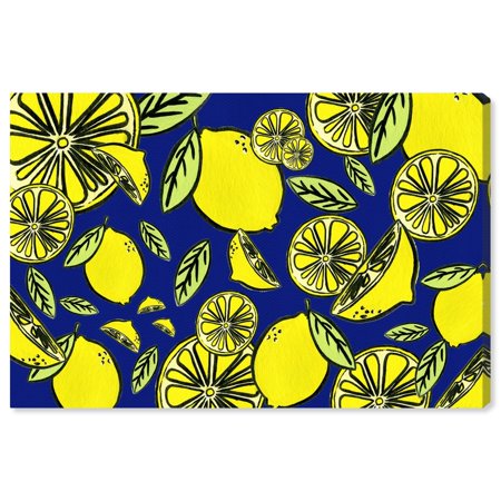 Oliver Gal 'Juicy, Sweet, and Sour' Food and Cuisine Wall Art Canvas Print - Yellow, Blue