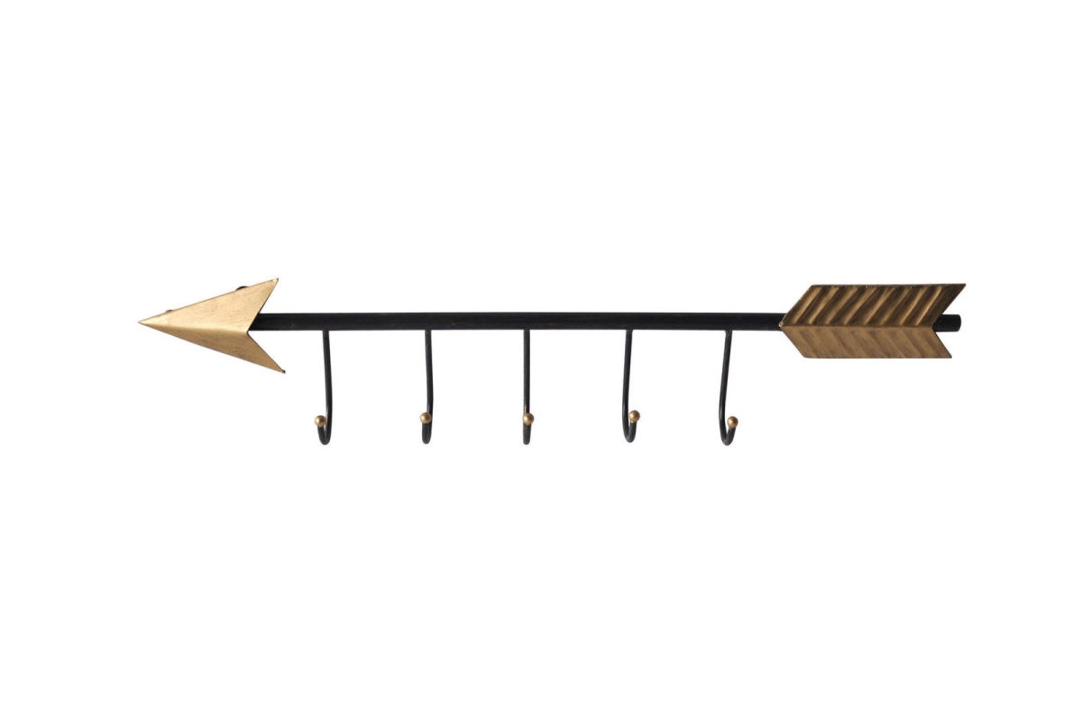 Cheungs Decorative Wall Decor Arrow with 5 Coat Hanger Hooks