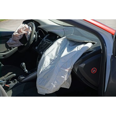 Crash Test Distraction Liability Collision 60 Km H-20 Inch by 30 Inch Laminated Poster with Bright Colors and Vivid Imagery-Fits Perfectly in Many Att