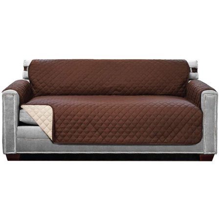 Sofa Shield Original Patent Pending Reversible Large Sofa Protector, Many Colors, Seat Width to 70 Inch, Furniture Slipcover 2 Inch Strap, Couch Slip 