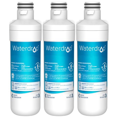 Waterdrop Refrigerator Water Filter  Replacement for LG® LT1000P®  LT1000PC  ADQ74793501  ADQ74793502  Kenmore 46-9980  9980  LFXC24796S  LSFXC2496D