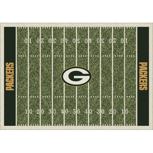 Milliken AR  NFL-CAMO  GREEN BAY PACK  3034  5 Ft 4 in X 7 Ft 8 in Area Rug