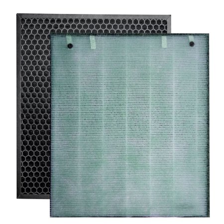 LifeSupplyUSA 3-in-1 True HEPA Air Cleaner Replacement Filter + Pre-Filter + Carbon Filter Compatible with Bissell 2521/2520 Air400  Series 24791 Air 
