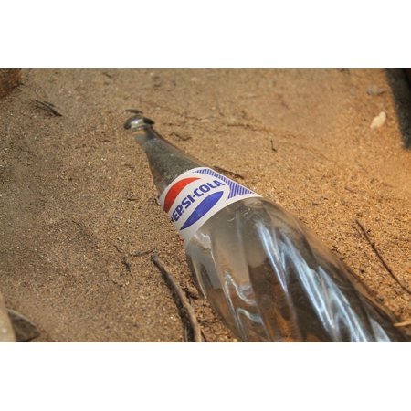 Glass Cola Pepsi Soda Bottle Drink-12 Inch by 18 Inch Laminated Poster with Bright Colors and Vivid Imagery-Fits Perfectly in Many Attractive Frames