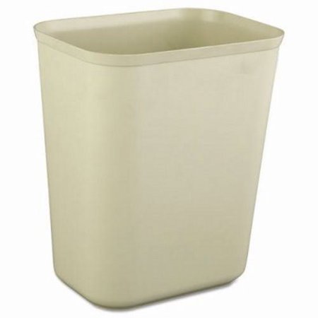 Rubbermaid 2540 Fire Resistant 7 Quart Wastebasket, Beige
