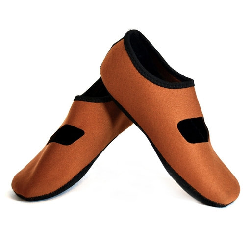 Nufoot 1679 Mary Janes Womens Shoes Brown Small Fits Shoe, Size 4-5