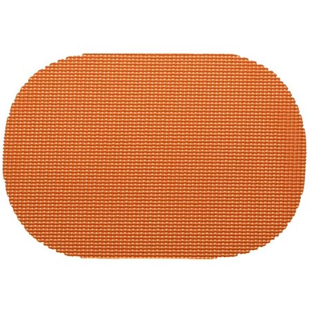 14836 Fishnet Placemat Dz, Oval, Spice Orange