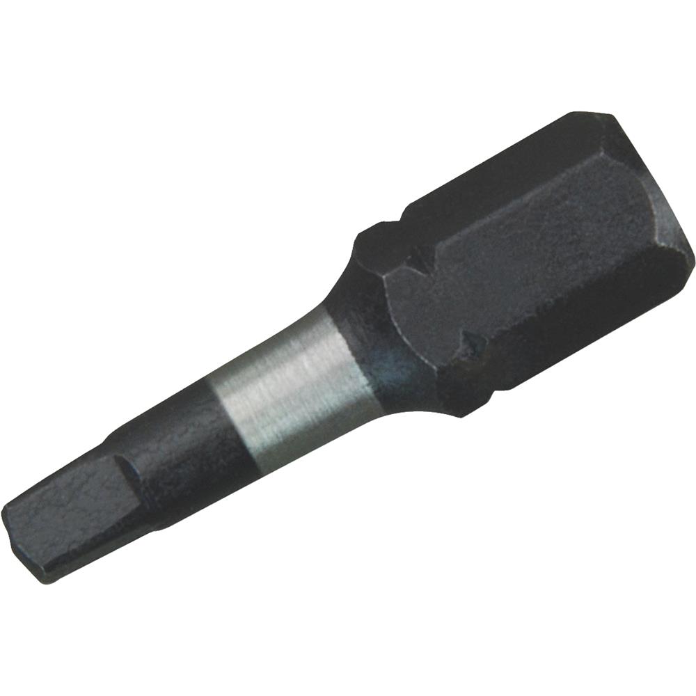 Milwaukee SHOCKWAVE 48-32-4722 Insert Bit  #2 Drive  Square Recess Drive  1/4 in Shank  Hex Shank  1