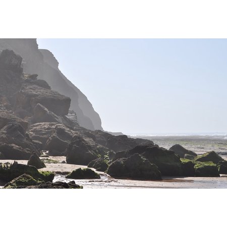 Canvas Print Ocean Atlantic Rocky Coast Rock Stones Sea Spray Stretched Canvas 10 X 14