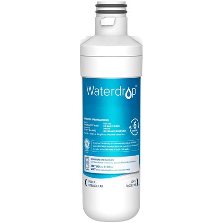 Waterdrop LT1000PC ADQ747935 MDJ64844601 Refrigerator Water Filter  Replacement for LG® LT1000P®  ADQ74793501  ADQ74793502  Kenmore 46-9980  9980  L