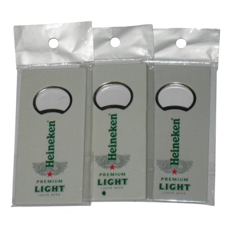 Heineken Premium Light Lager Beer Bottle Opener - (Lot of 3)