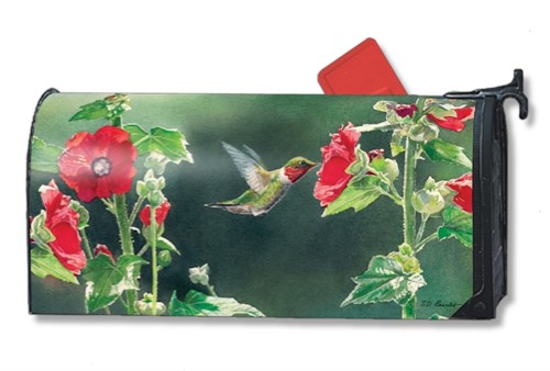 Magnet Works Hummingbird Delight Original Magnetic Mailbox Wrap Cover