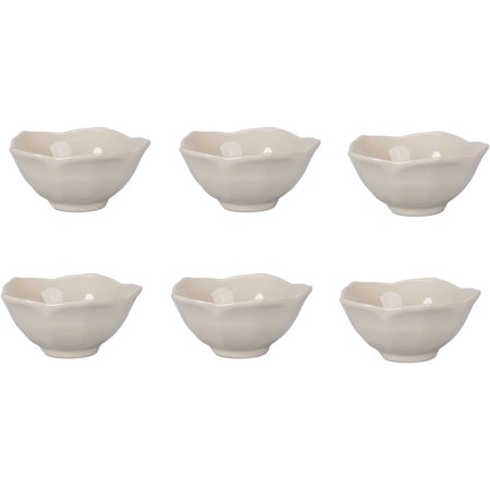 BIA Cordon Bleu Ooh La Lotus Bowl Set  Set of 6  Taupe